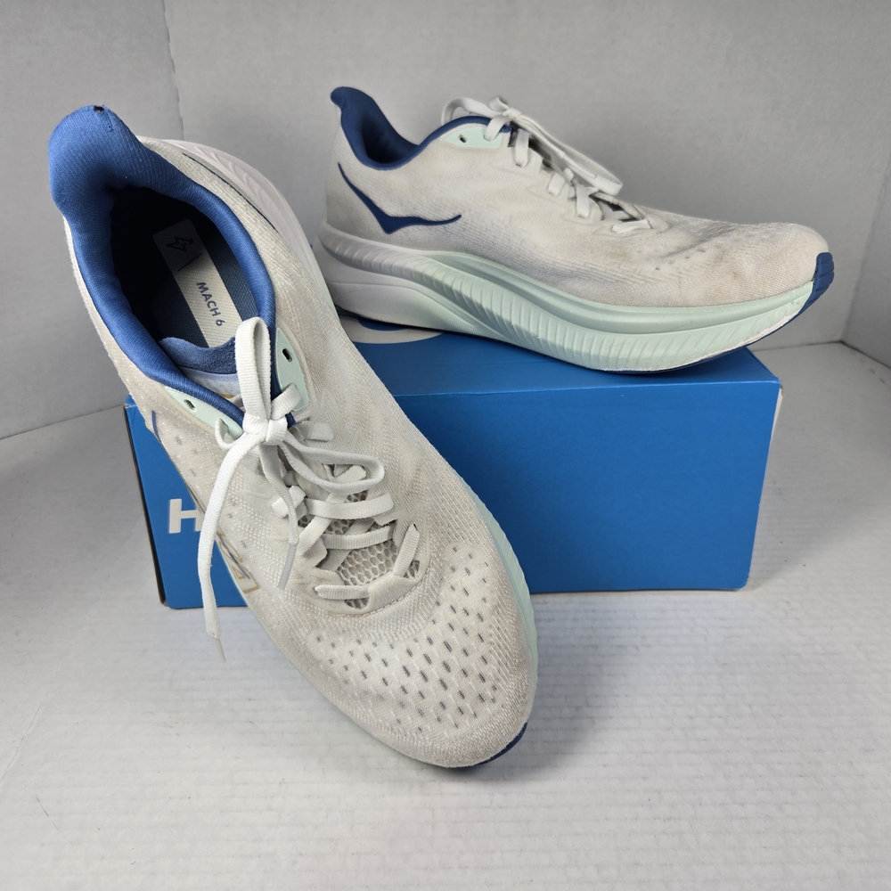 Hoka M Mach 6 Frost Gold FTG Athletic Running Sneakers Shoes Men's Size 10D